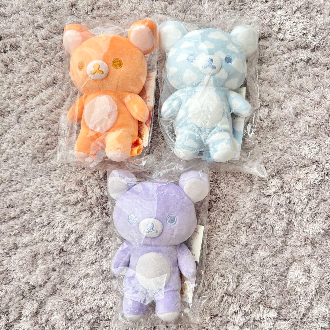 リラックマ 20colors ぬいぐるみ 20th ラベンダー オレンジ くも