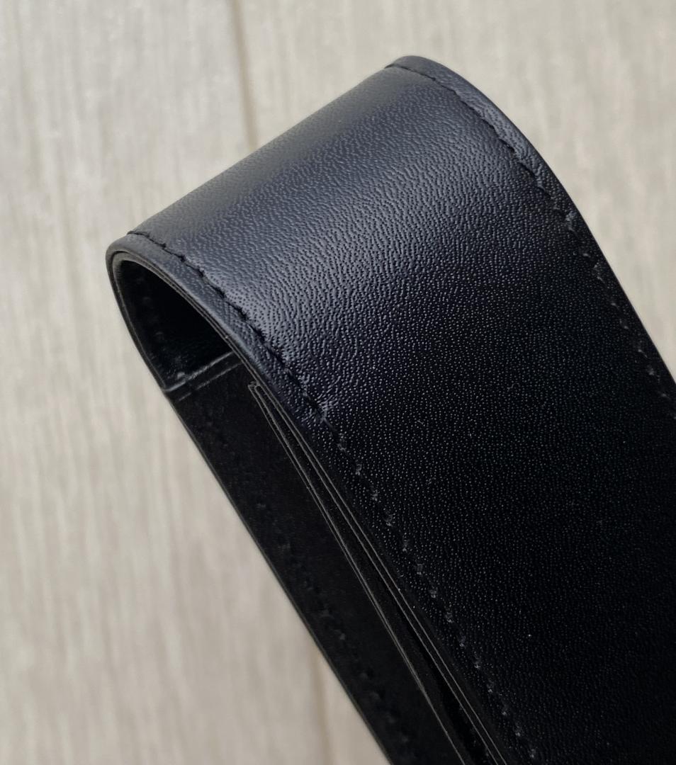 美品 モンブラン レザー 本革 ペンポーチ ペンケース １本用 １本差 ブラック