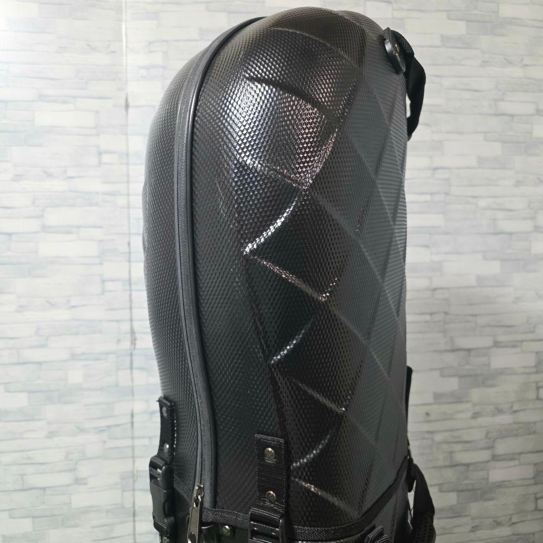 極美品 MEGA GOLF キャスター付 ハードケース キャディバッグ ブラック