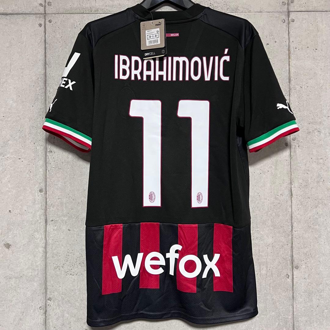 【新品/タグ付き】22/23 ACミラン ♯11 イブラヒモヴィッチ【Mサイズ】