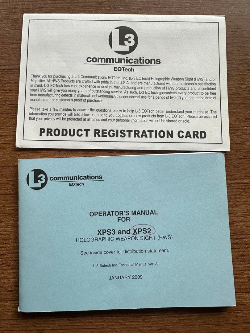 EOTech 実物 XPS2