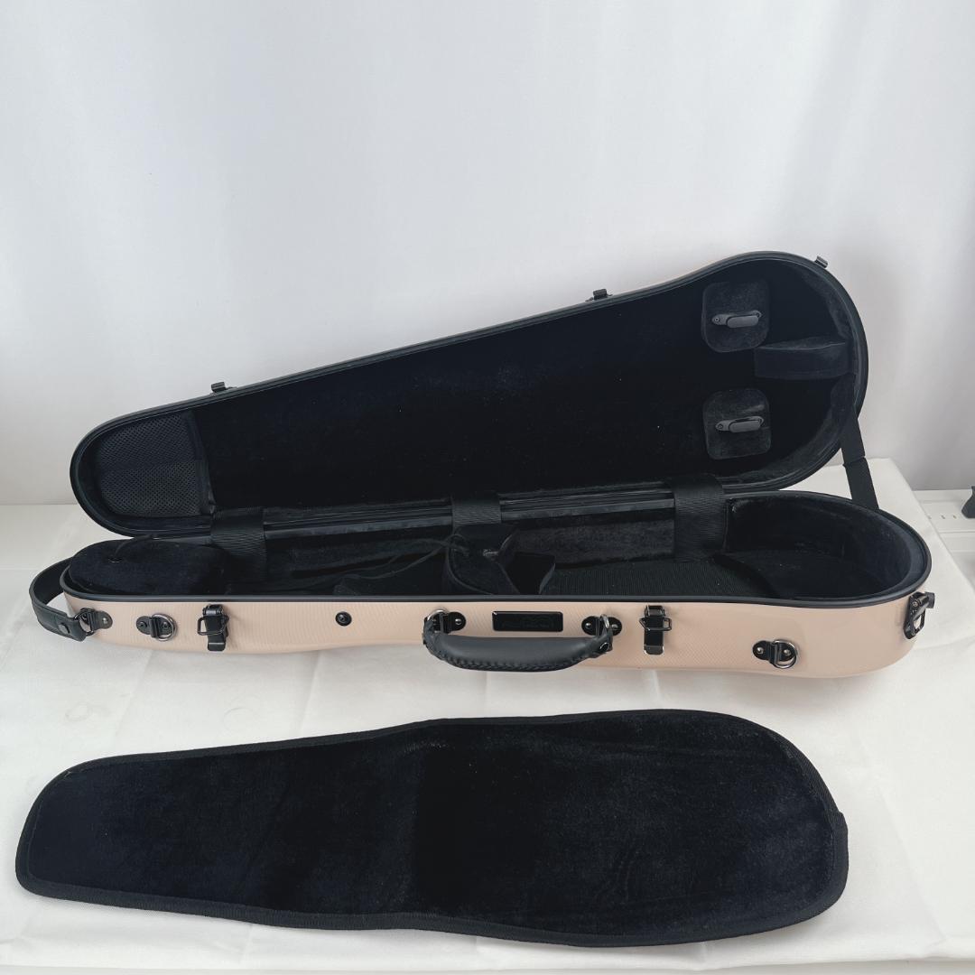 美品☘️ カーボンマック　バイオリンケース　4/4サイズ　ピンクベージュ