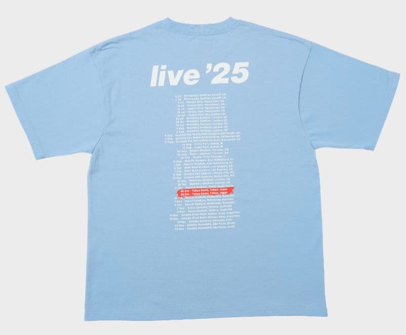 【未開封】oasis live 25 Tシャツ 片仮名マンCカラー Lサイズ