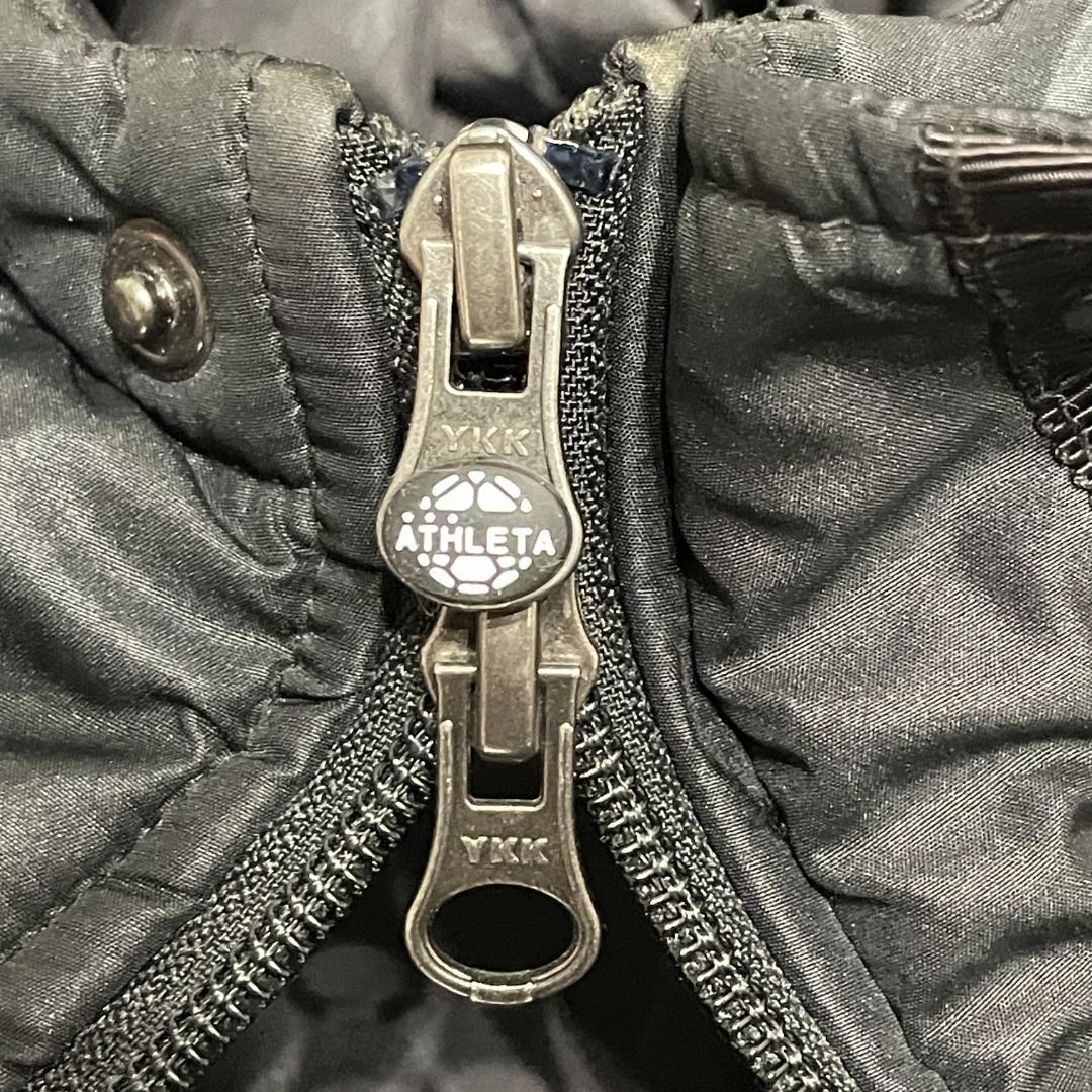美品　ATHLETA アスレタ　ベンチコート ダブルジップ リブ袖 カモフラ
