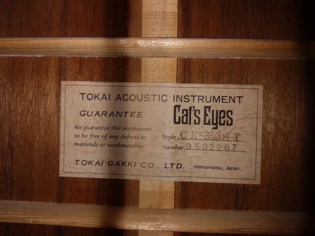 Cat's Eyes アコースティックギター サンバースト