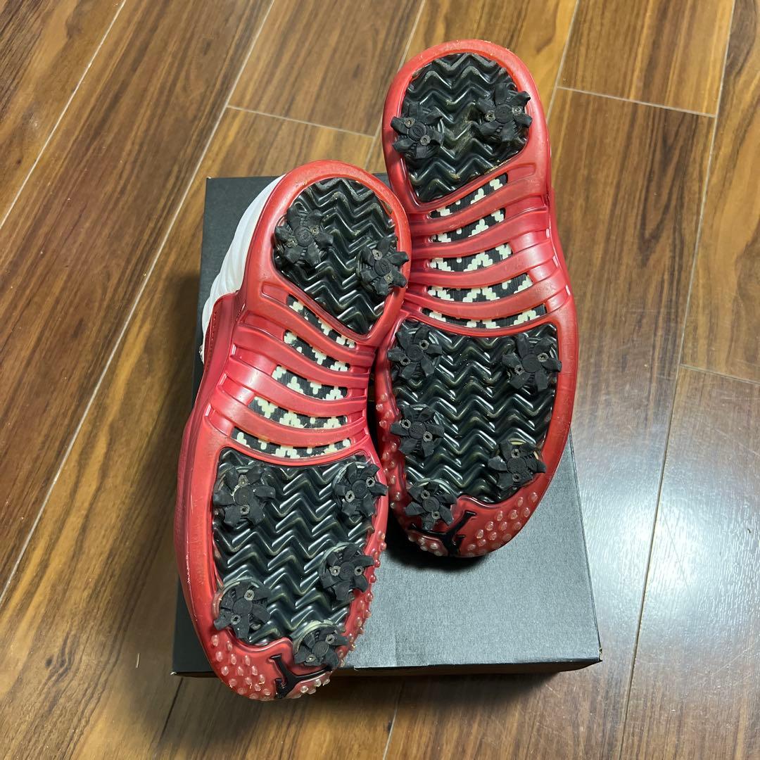 Air Jordan 12 ホワイト/レッド 23 ゴルフシューズ