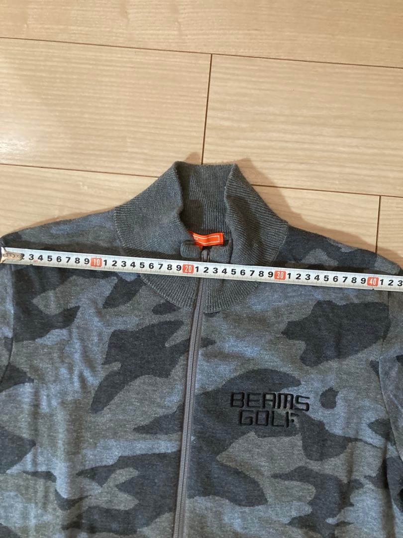 BEAMS GOLF ビームスゴルフ 迷彩柄 ニット ジャケットL