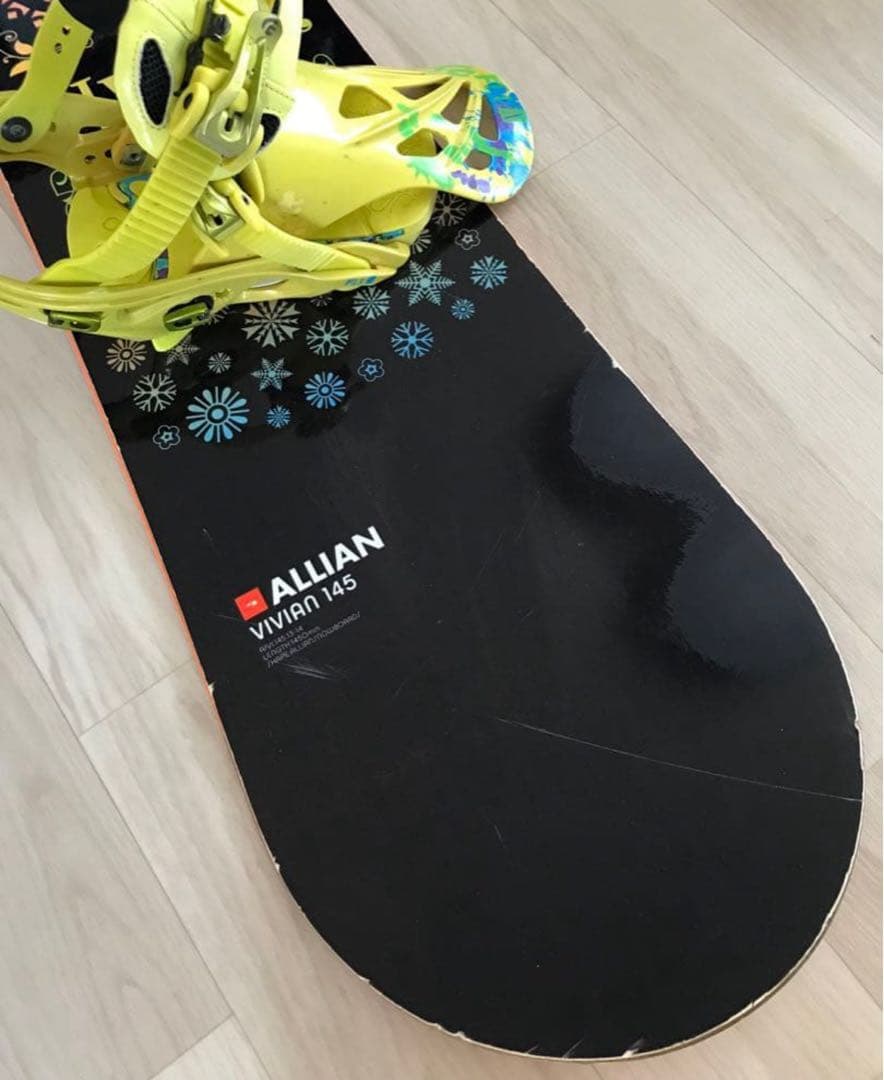 アライアンス スノーボード板 ビンディング、ケース付