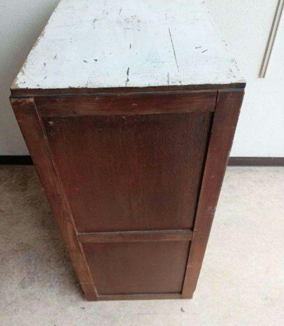 【昭和レトロ】飾り棚 食器棚 キャビネット インテリア 小箪笥 木製家具 引出