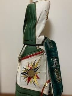 【最終値引き】美品 ジャンボ尾崎 90V キャディバッグ 緑/白