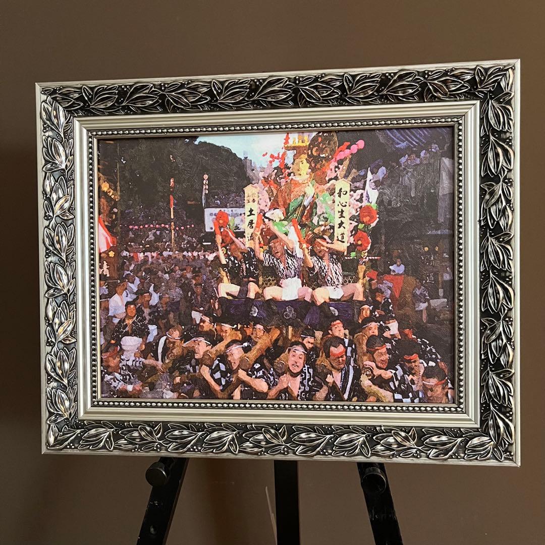 キャンバス プリントアート 博多祇園山笠 インテリア 額付き 絵画