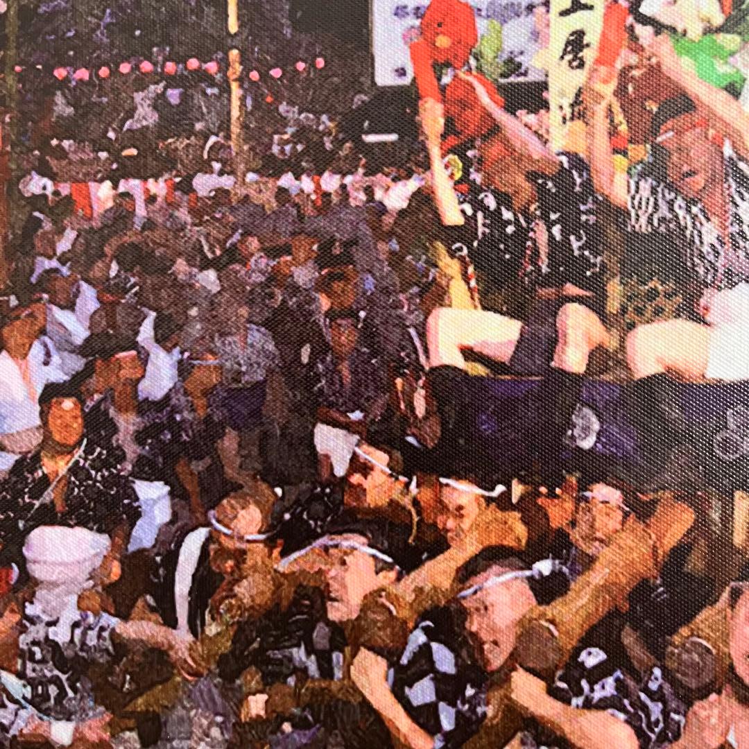 キャンバス プリントアート 博多祇園山笠 インテリア 額付き 絵画