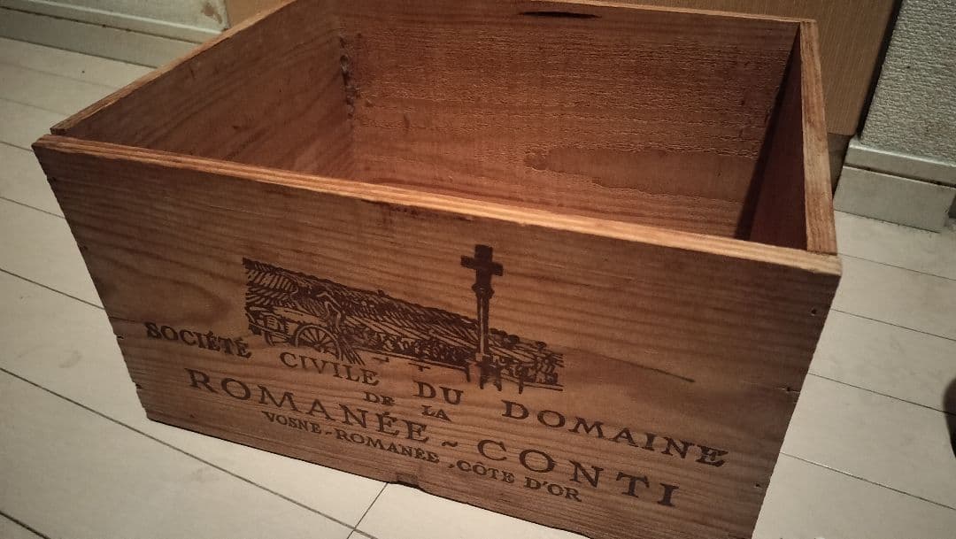 ROMANEE-CONTI 1982年 LEROY空き瓶 木箱・プレート付き