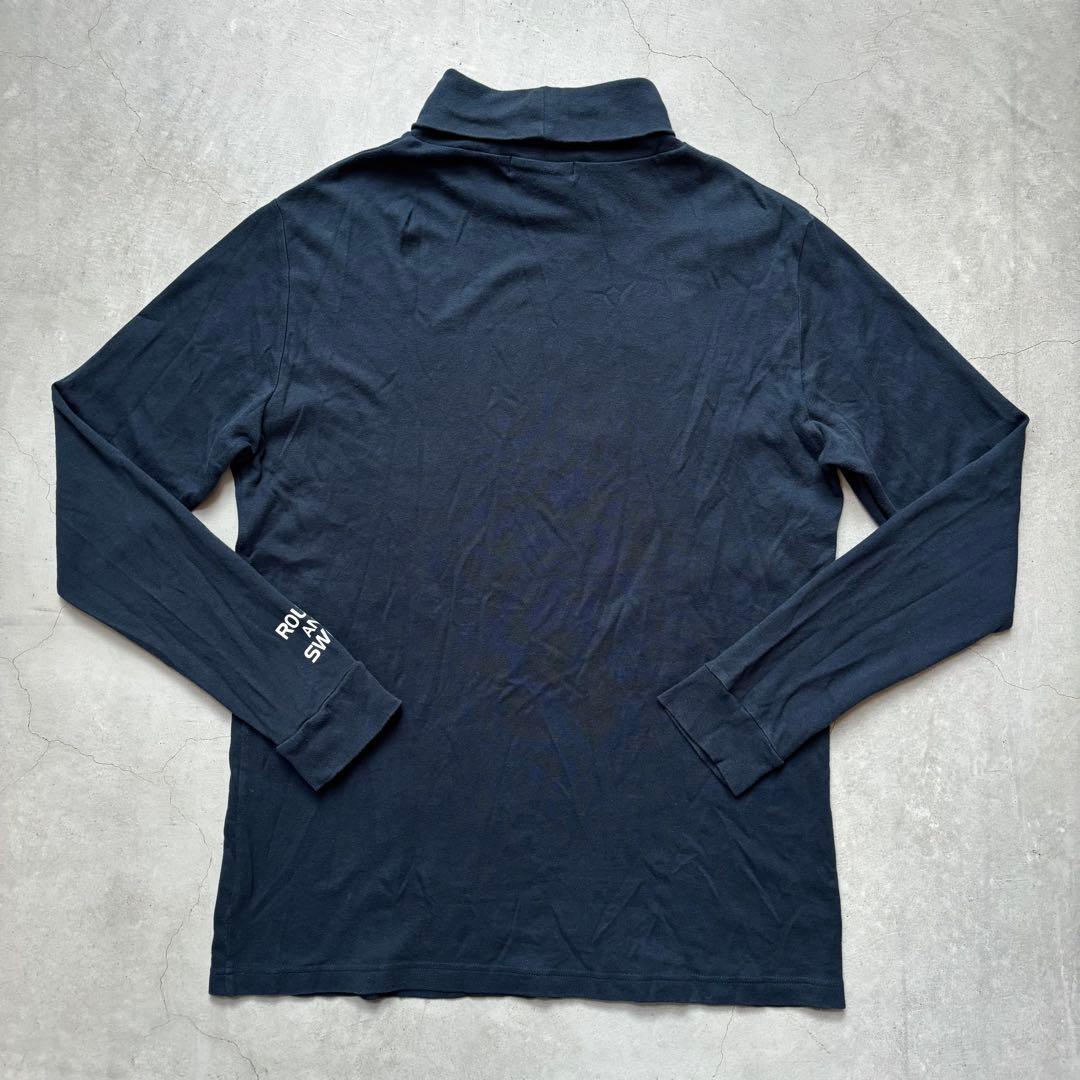 rough&swell ラフアンドスウェル タートルネック長袖シャツ ロゴ刺繍