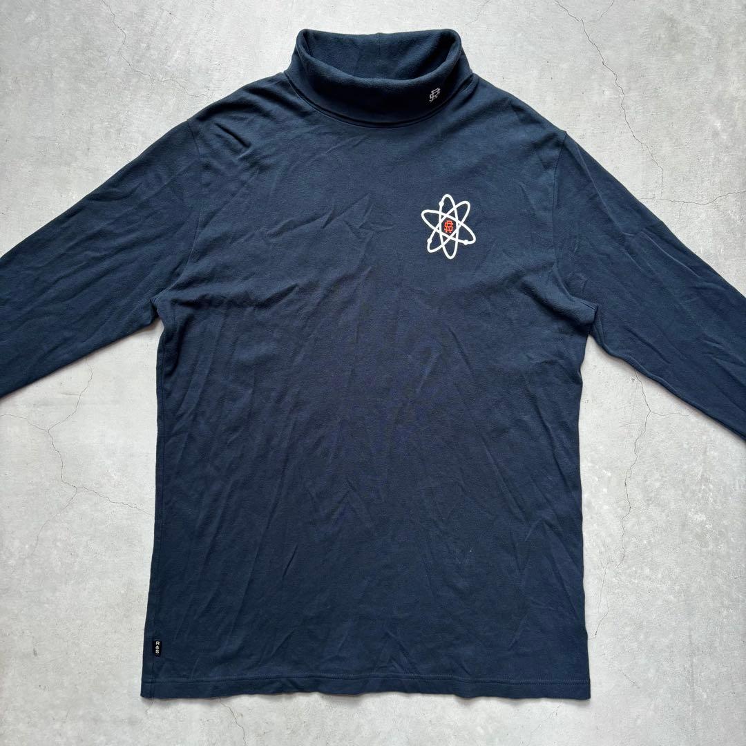 rough&swell ラフアンドスウェル タートルネック長袖シャツ ロゴ刺繍