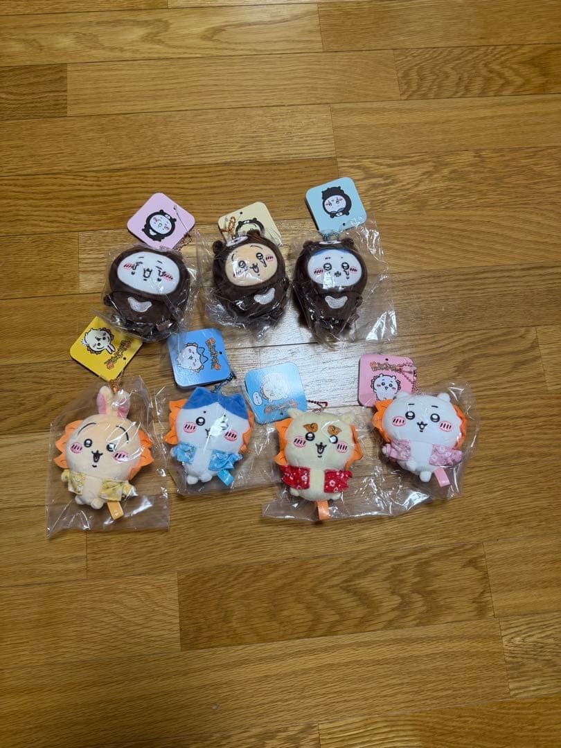 ちいかわ　マレーグマを被ったシリーズ、シーサーのおみやげやさんシリーズ7点セット