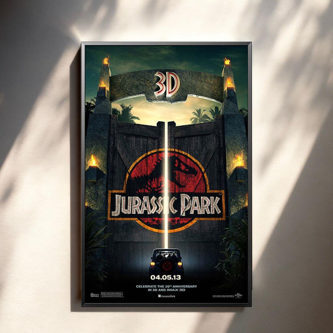 *枚数限定*映画館用片面印刷ポスターUS版:ジュラシックパーク 3Dバージョン