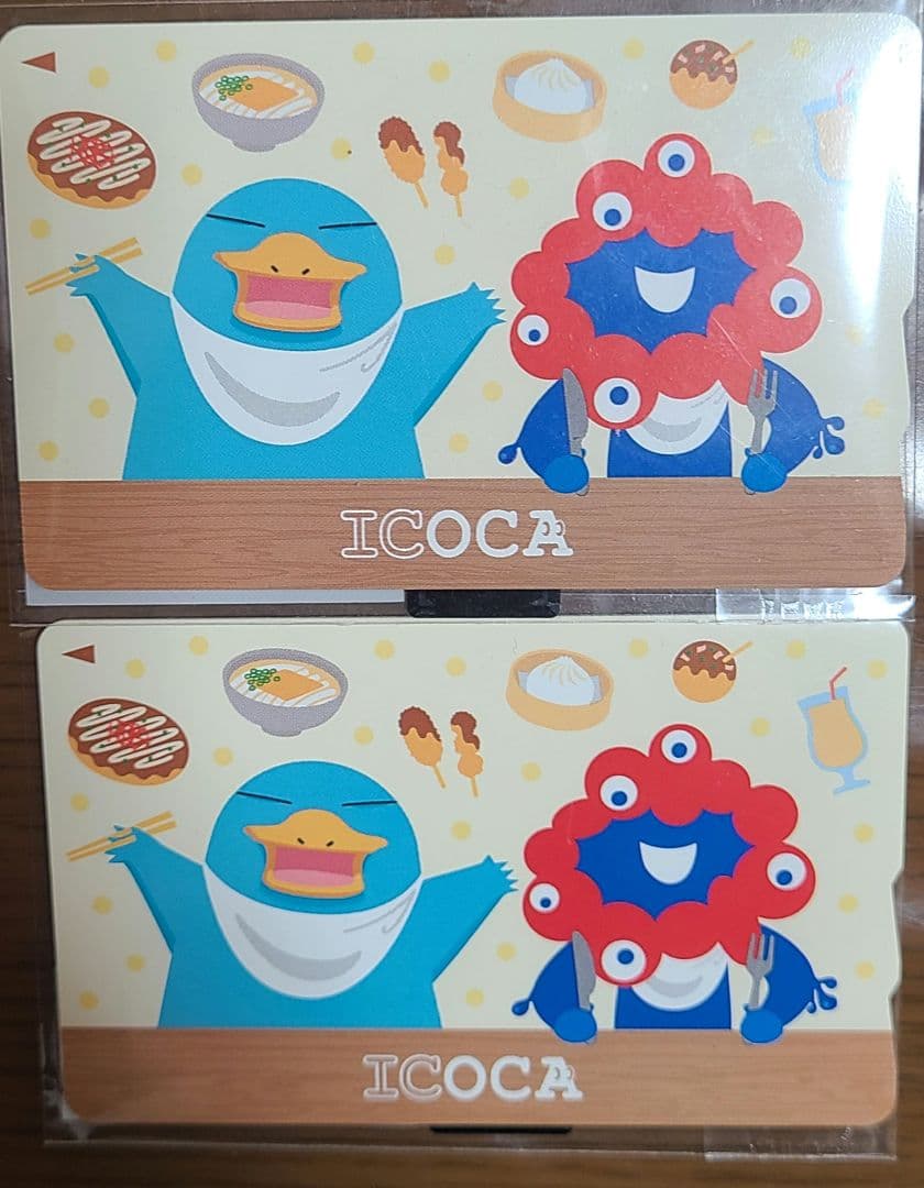 関西万博 会場限定ミャクミャク×イコちゃん 記念ICOCA×2