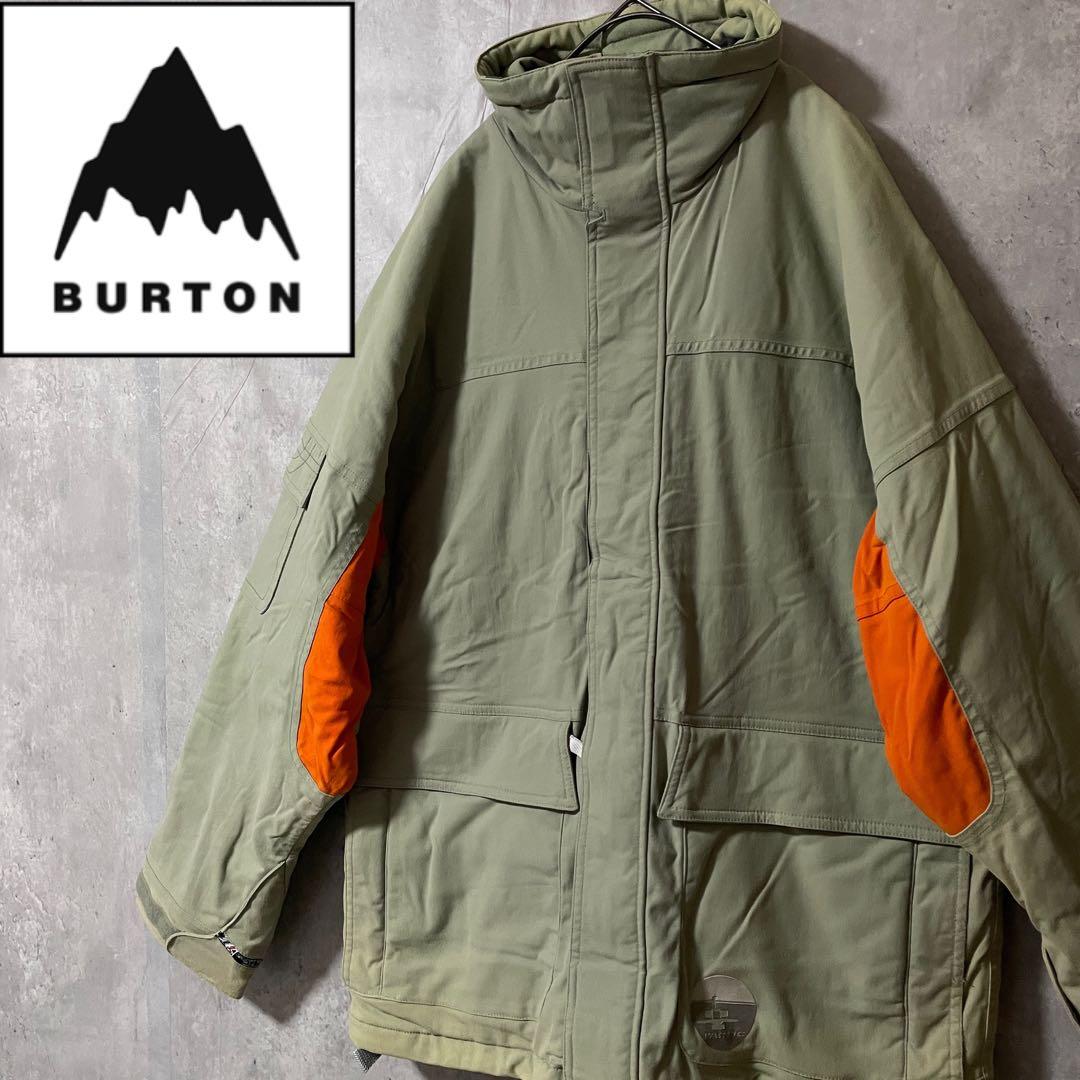 Burtonバートンスキーウェアスノーボードジャケットブルゾンベージュオレンジ