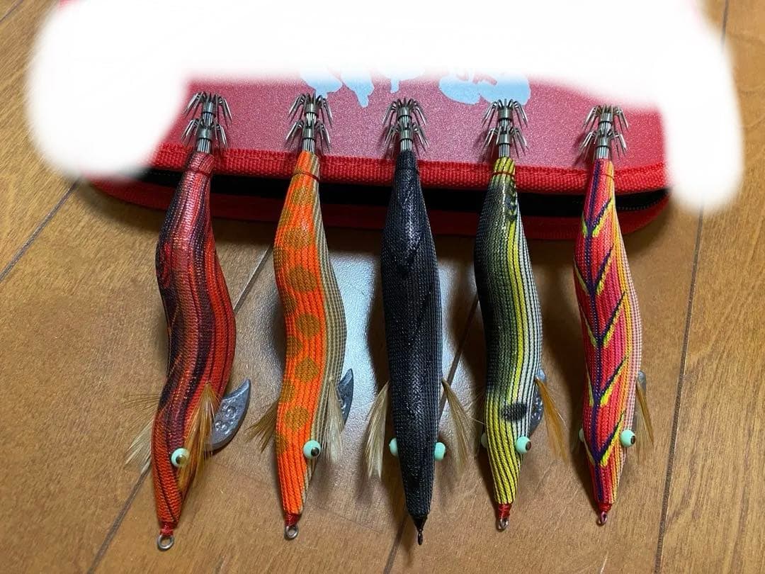 餌木猿 3.5号 5本エギセット 餌木猿ケース付　未使用　希少エギ