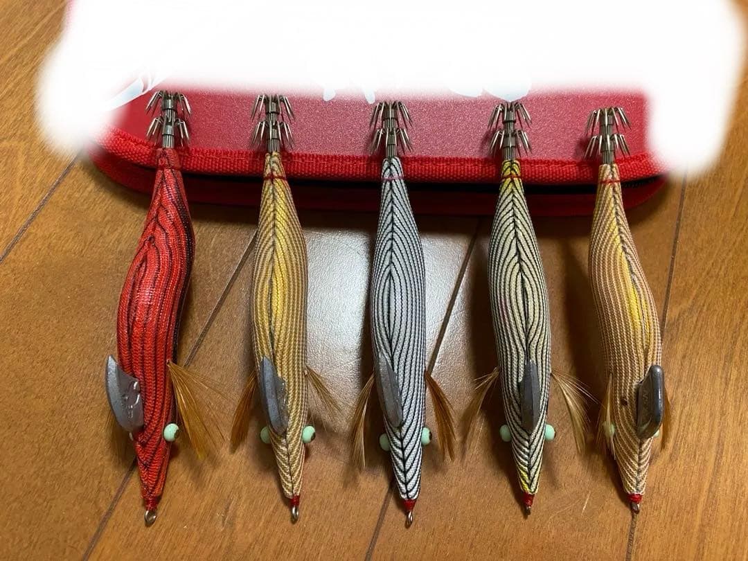 餌木猿 3.5号 5本エギセット 餌木猿ケース付　未使用　希少エギ