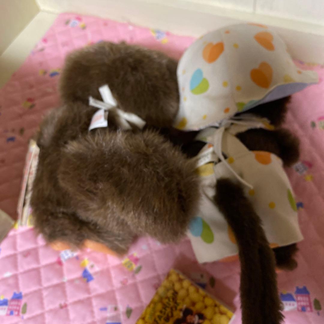 1974年ふた子のモンチッチ（箱付き）ファッションブック付きと復刻版タヌタヌ