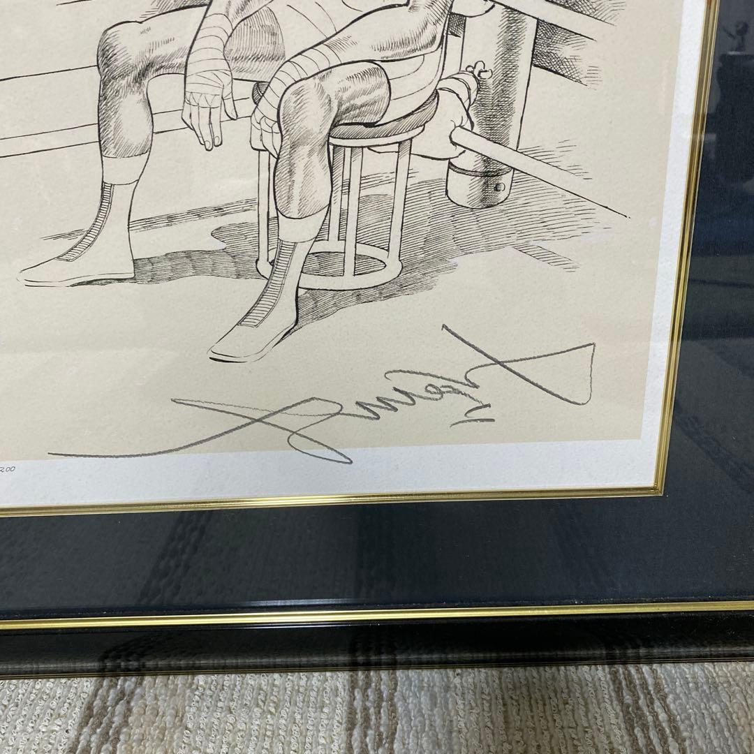 美術品 あしたのジョー 版画シリアルナンバー　入り　ちばてつや サイン入り