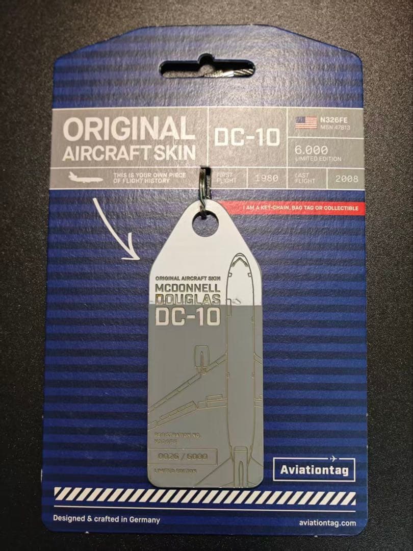 ユナイテッド航空 Aviationtag DC-10-30 コンビ色