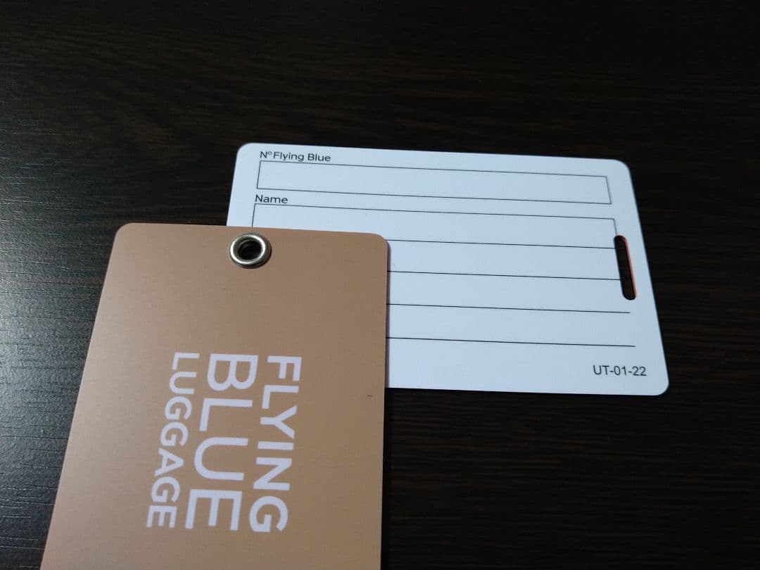 【超レア】新品エールフランス航空 最上級クラス アルティメット会員ネームタグ2枚