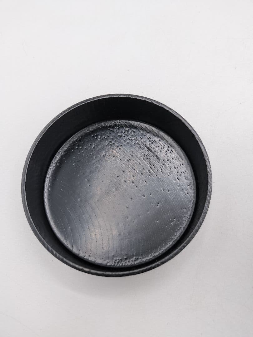 c760 詰棗 一双 木製掻合　挽家 詰茶入　茶道具 古物