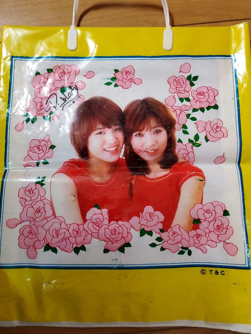 ピンク・レディー 昭和アイドル 写真 ビニールバック