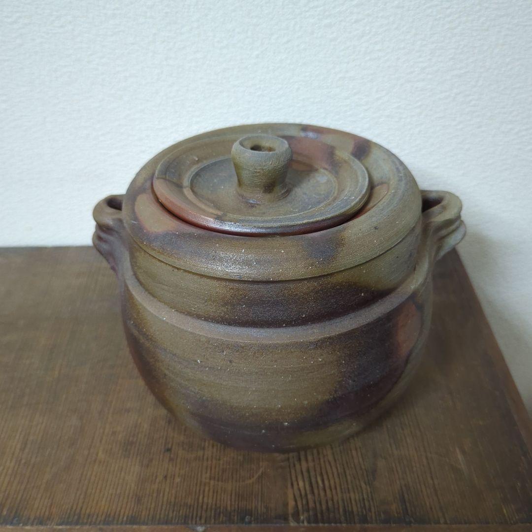 藤原雄　備前耳付水指