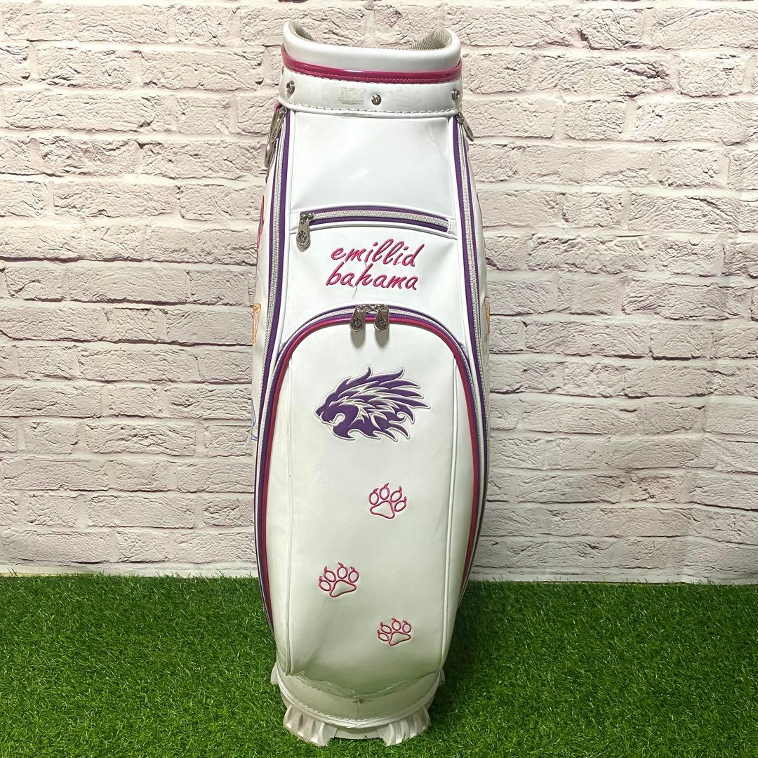 エミリッドバハマ キャディバッグ ホワイト レディース ゴルフ
