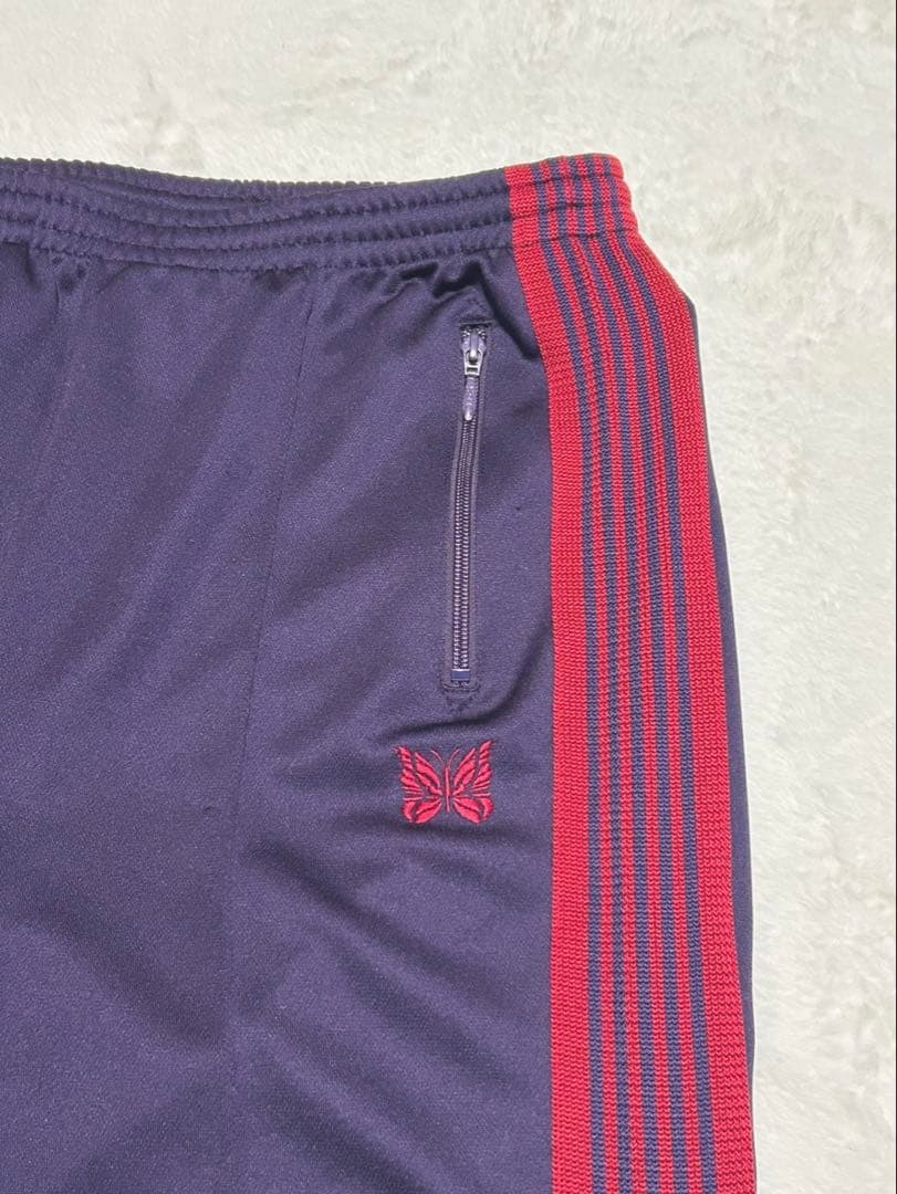 【Needles 】トラックパンツ ジップド パープルレッド　Ｍ