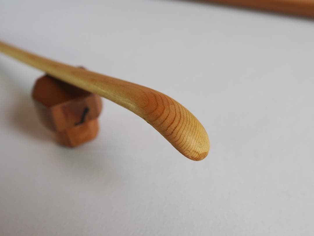 裏千家14世淡々斎宗室御書付『金閣寺古材茶杓』銘：竹窠（共箱）岩木秀斎造