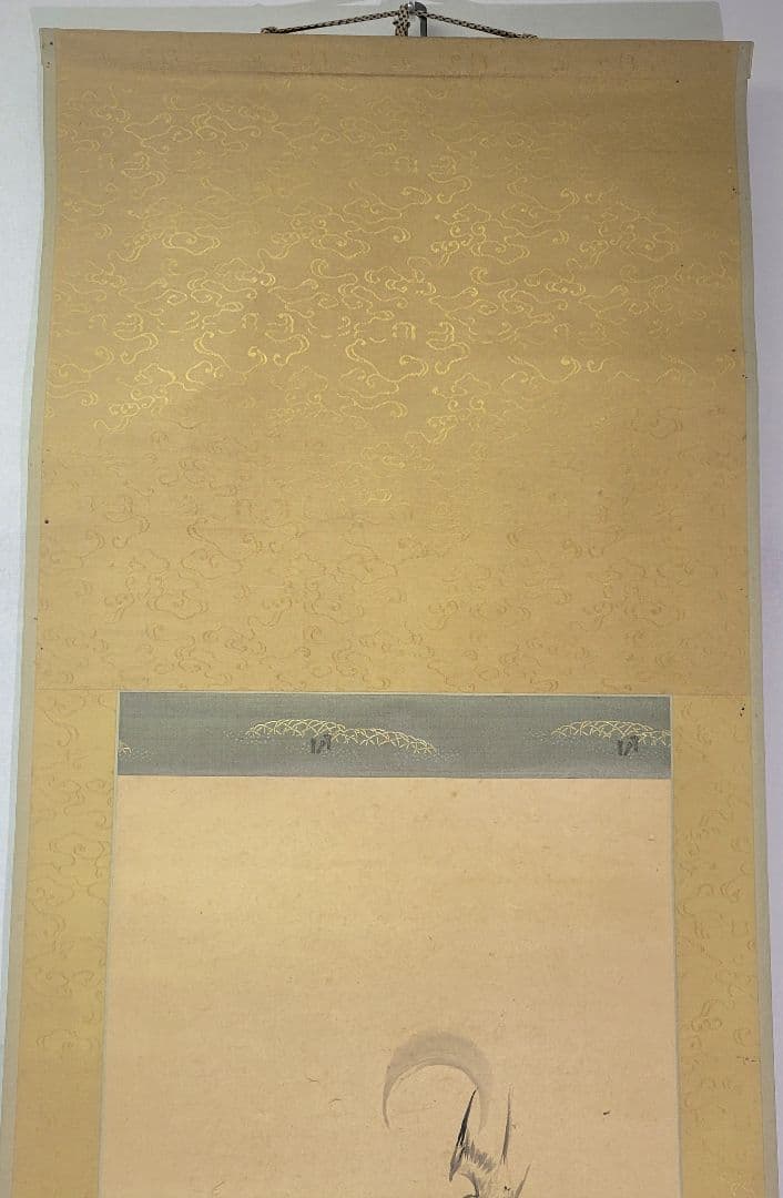 立原杏所　花鳥画　掛け軸　合わせ箱　水戸藩士　書画、骨董品、美術品