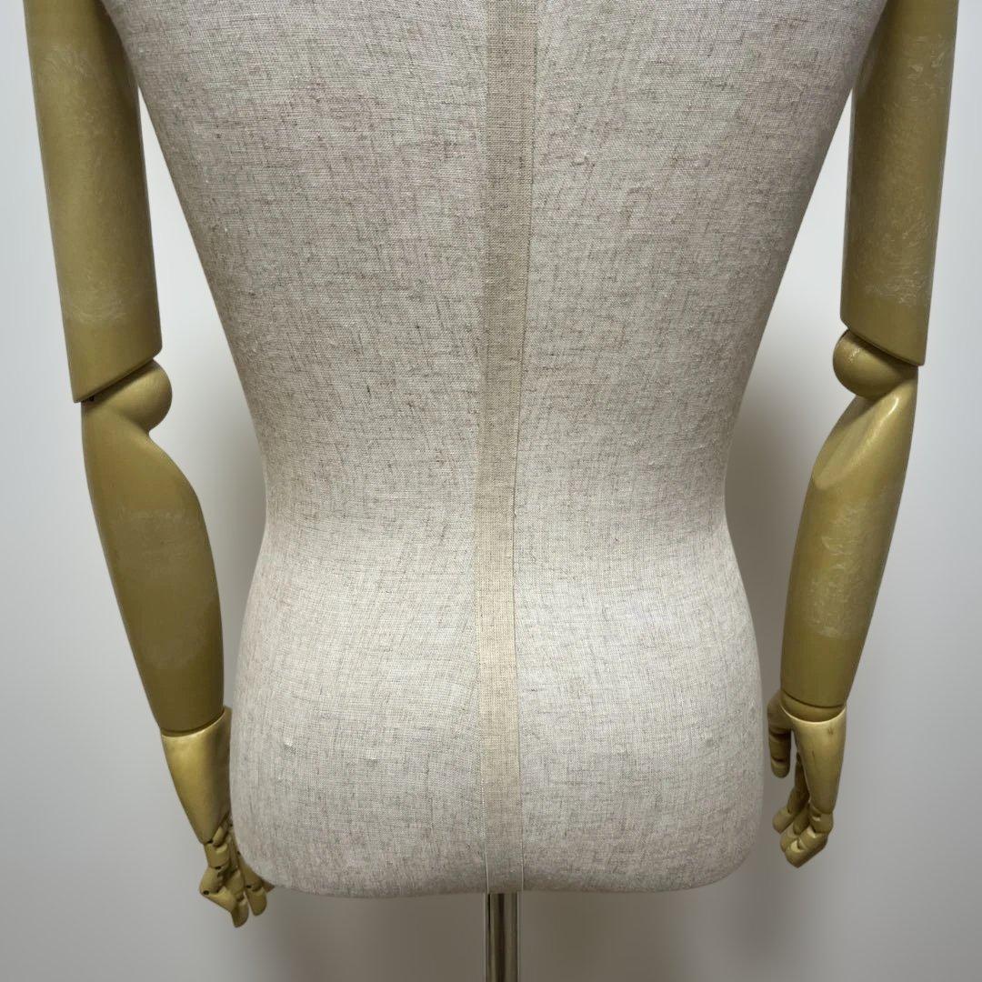 メンズ布製トルソー　マネキン 男性　高さ調整可能　金属スタンド付き