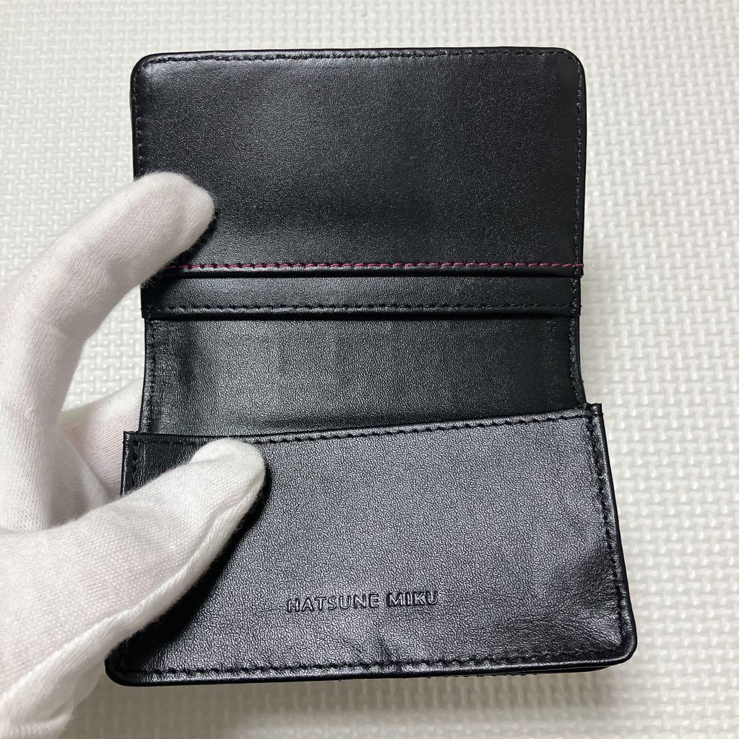 未使用　希少　初音ミク 本革ウォレット＆名刺入れセット 特製ギフトボックス