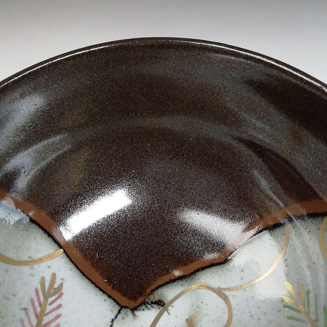 Ｔ８５３　数茶碗　十客『松唐草　掛分』『宮川香雪 造』　共箱　茶道具