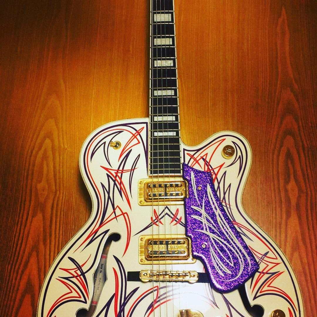 竹*様 限定大特価【ピンストライプ入り】グレッチホワイトファルコン7593カスタ