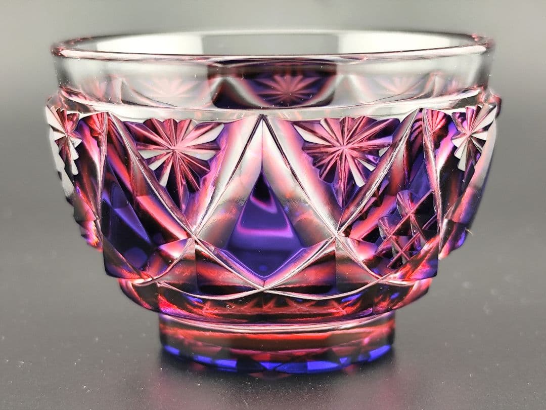 美品☆定価33000円 薩摩切子 寿恵瑠（ジュエル）（切子、江戸切子、薩摩切子）