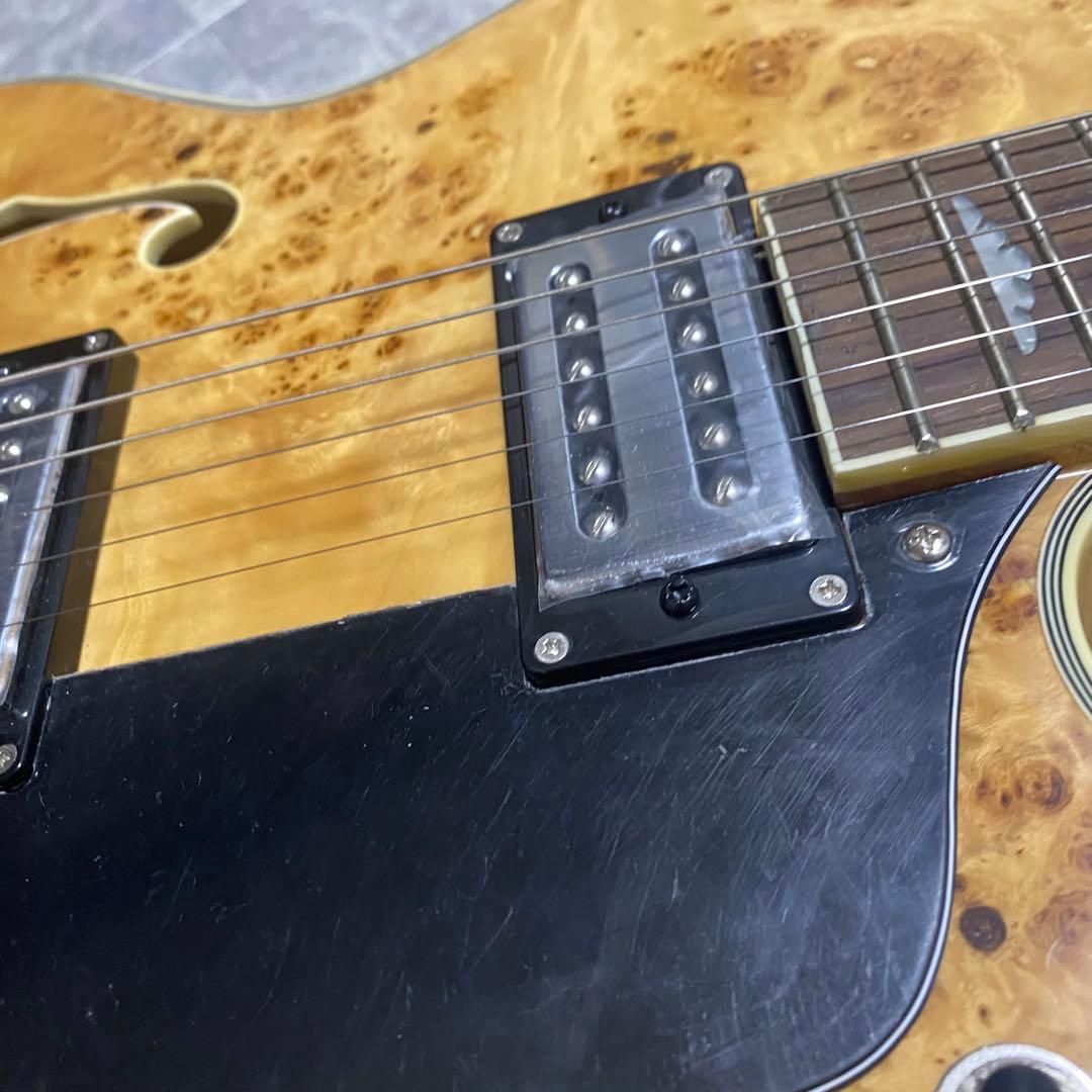 フルアコエレキギター 美品！美しい木目！ビグスビーアーム