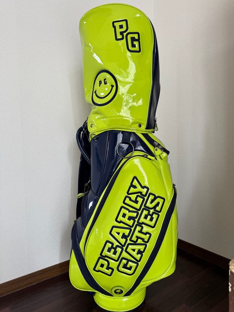 PEARLY GATES ゴルフバッグ ネオンイエロー