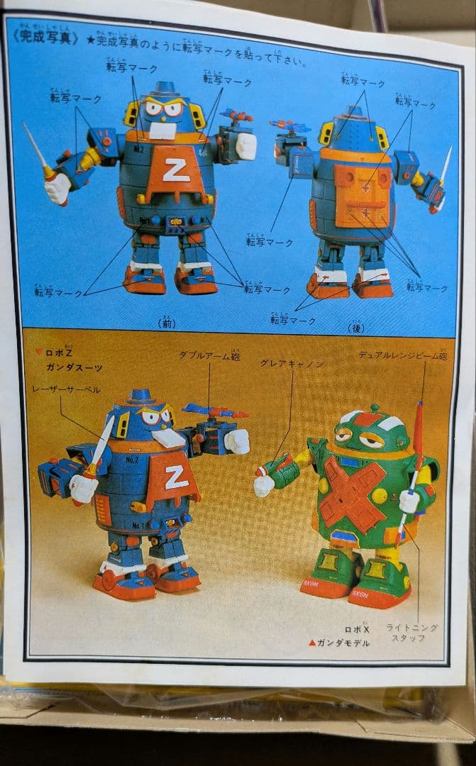 イマイ ロボダッチ ロボZ ガンダスーツ モビルZ 未組立 当時物 管理2