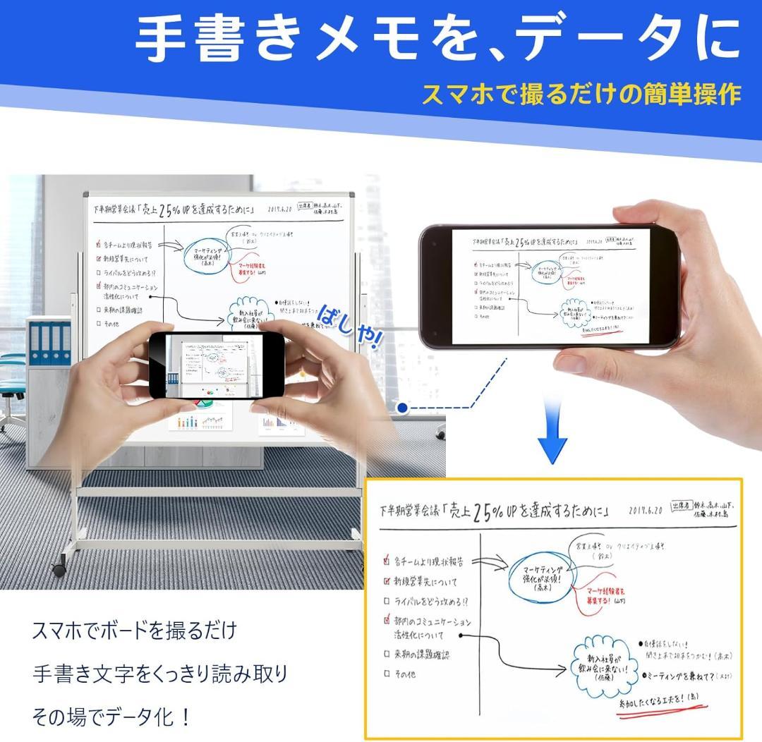 新品 Swansea ホワイトボード 4面 1200mm×760mm