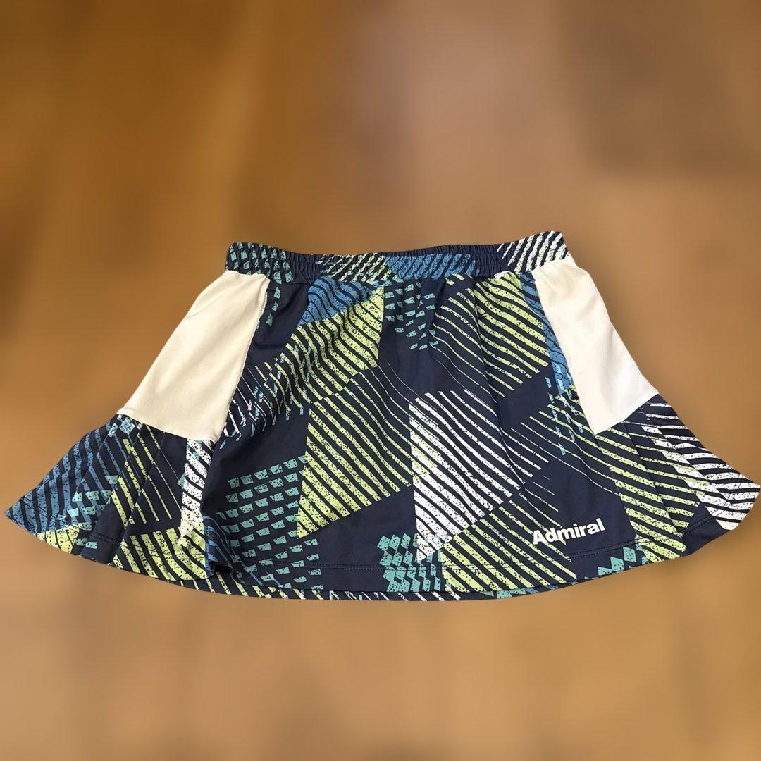 Admiral テニスウェア Mサイズ Tシャツスカート3点セット　白　緑