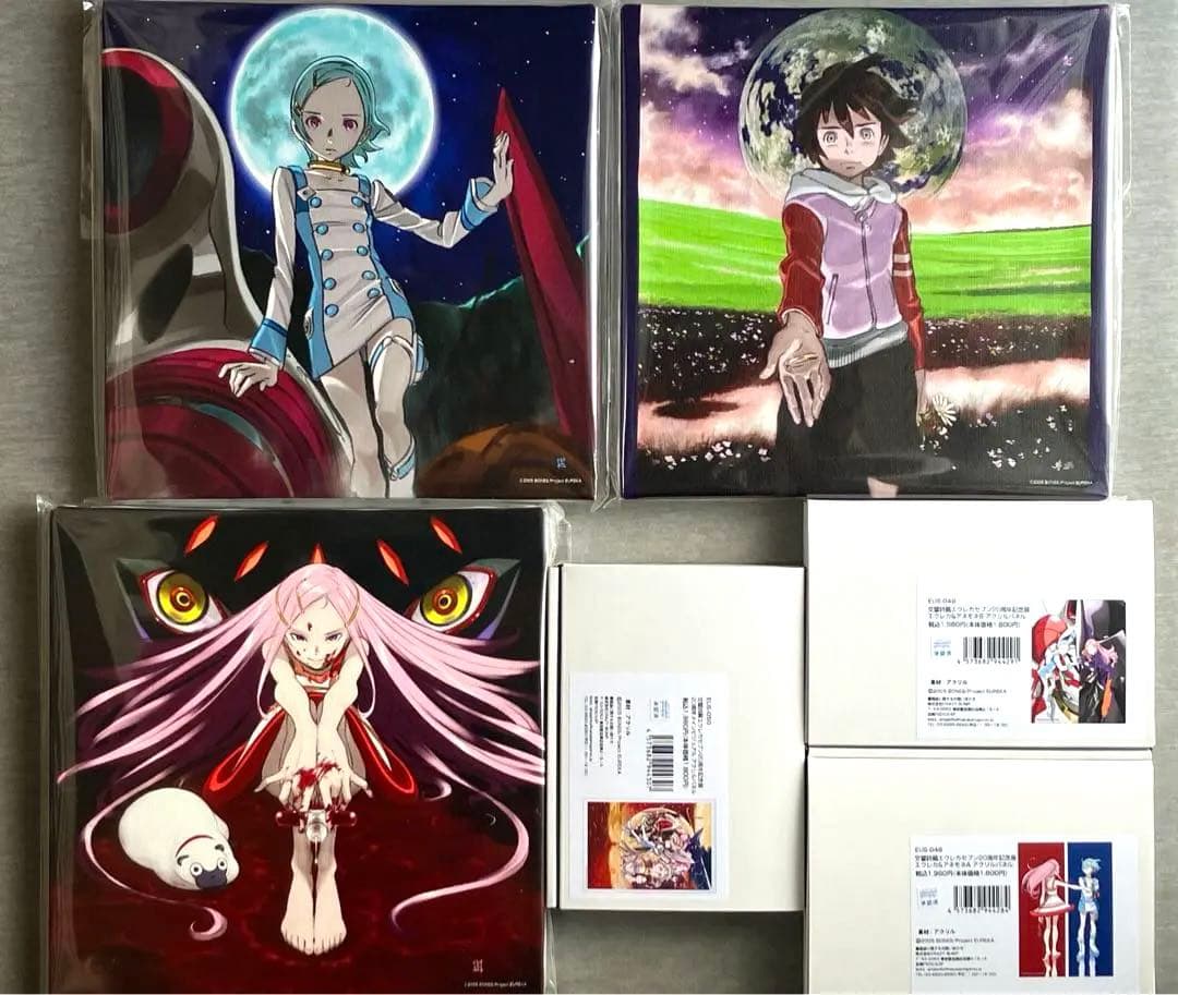 エウレカ展　アートボード　アクリルパネル　セット　イラストボード　エウレカセブン
