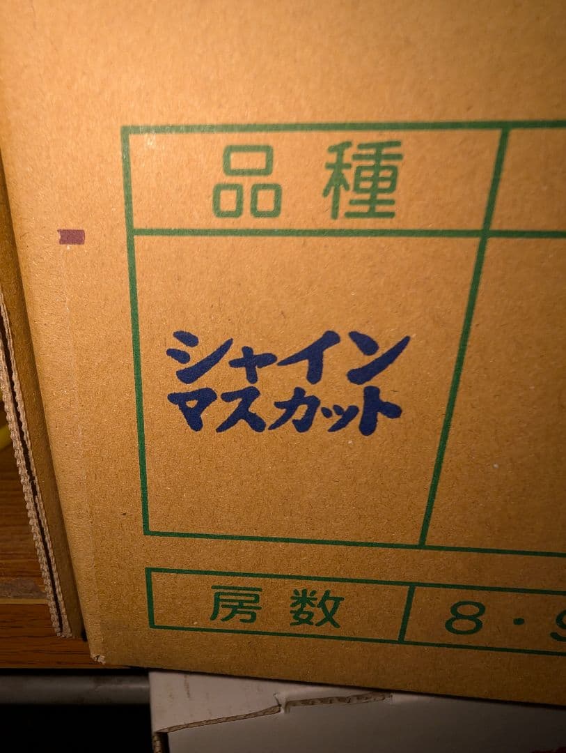 山梨県産ぶどう　シャインマスカット　11房入り　箱込み約5.5kg