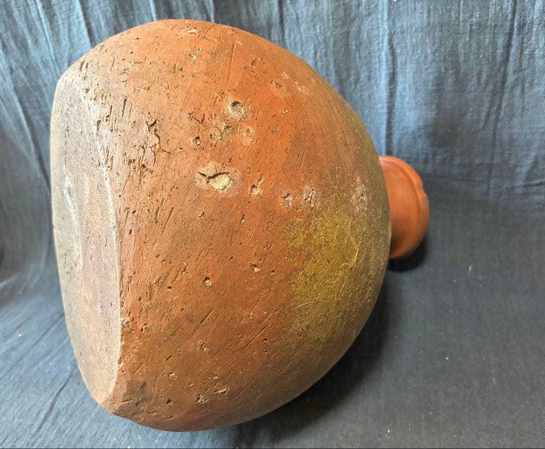 古備前　蕪徳利　被せ焼　酒器　花入れ