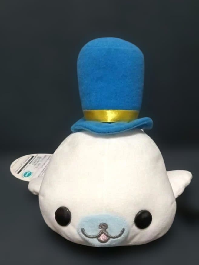 まめゴマ　ぬいぐるみ　まめゴマ日記　しろゴマ　シルクハット ステッキ持ち